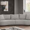 Designová zaoblená pohovka SANA
