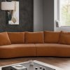 Designová zaoblená pohovka SANA