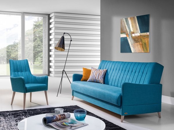 Rozkládací pohovka s úložným prostorem VITTORIO