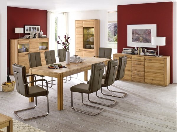 Rozkládací jídelní stůl XENA buk masiv olejovaný