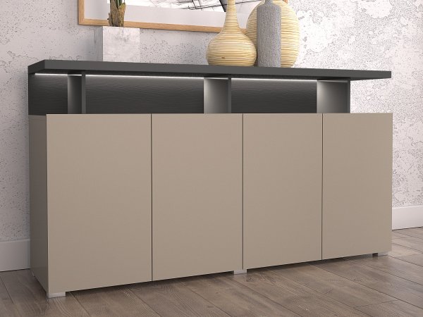 Nábytek do obývacího pokoje SERIO 2 Congo-antracit/černá