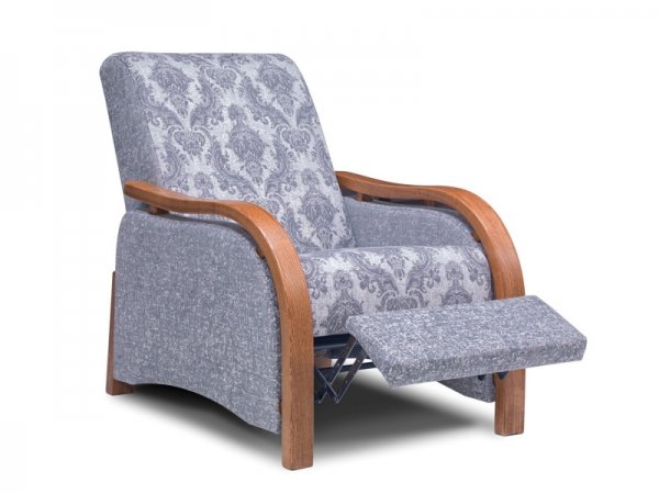 Křeslo s dřevěnými područkami KLASIK VIII