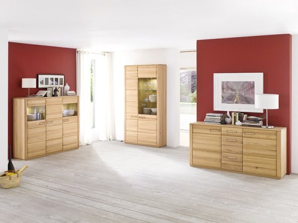 Komoda do obývacího pokoje typ 01 XENA buk masiv olejovaný