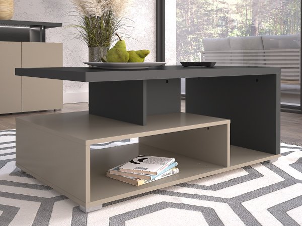 Konferenční stolek SERIO (typ 99) Congo-antracit/černá