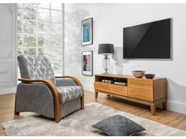 Křeslo s dřevěnými područkami KLASIK VIII