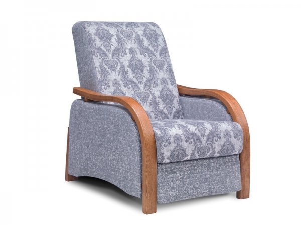 Křeslo s dřevěnými područkami KLASIK VIII