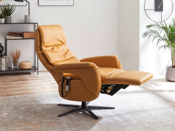 Kožené polohovací televizní křeslo SITZGEFÜHL HV SMARTLINE