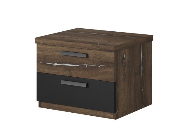 Ložnicová sestava SIGMA flagstaff oak se stříbrným ornamentem