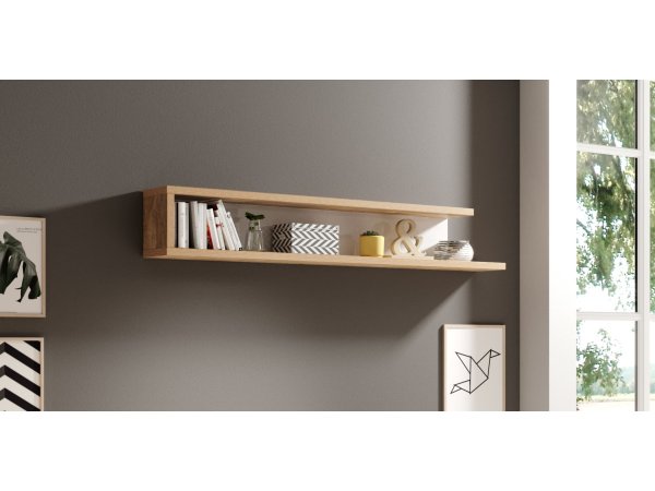 Nábytek do obývacího pokoje SINTRA 2 dub Samdal/bílý lesk