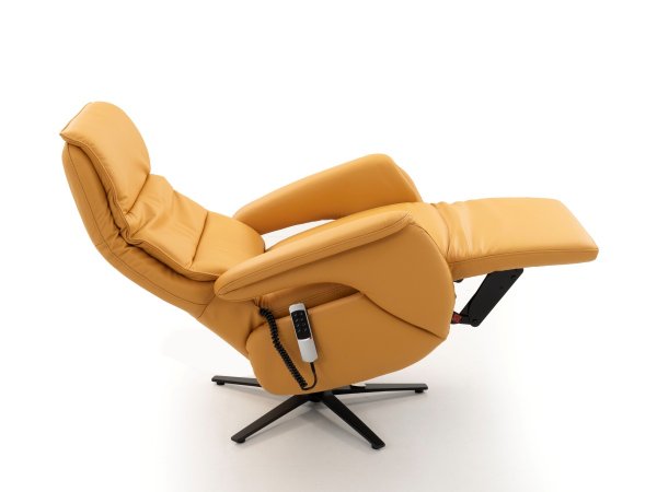 Kožené polohovací televizní křeslo SITZGEFÜHL HV SMARTLINE