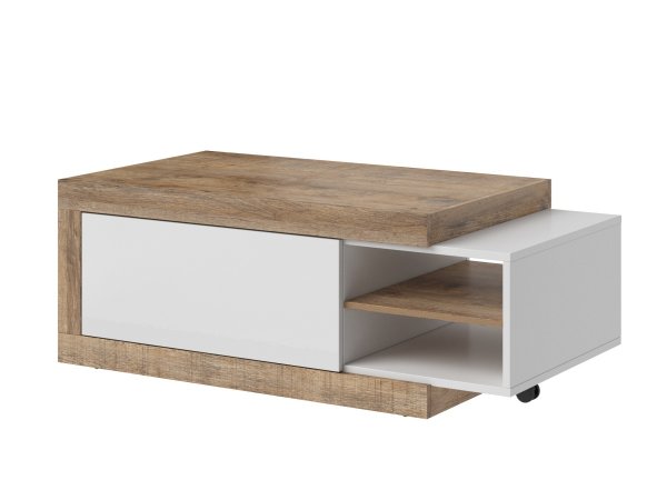 Nábytek do obývacího pokoje SINTRA dub Samdal/bílý lesk