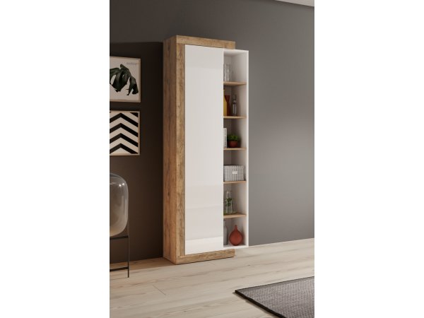 Nábytek do obývacího pokoje SINTRA dub Samdal/bílý lesk