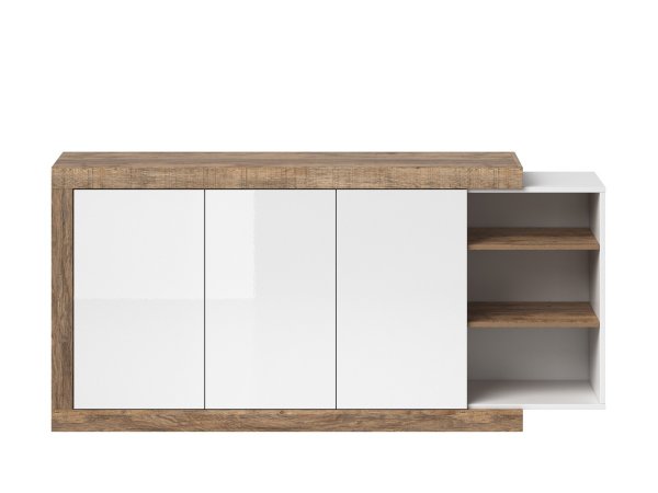 Nábytek do obývacího pokoje SINTRA dub Samdal/bílý lesk