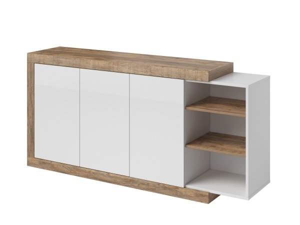 Nábytek do obývacího pokoje SINTRA dub Samdal/bílý lesk
