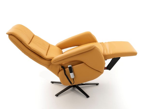 Kožené polohovací televizní křeslo SITZGEFÜHL HV SMARTLINE