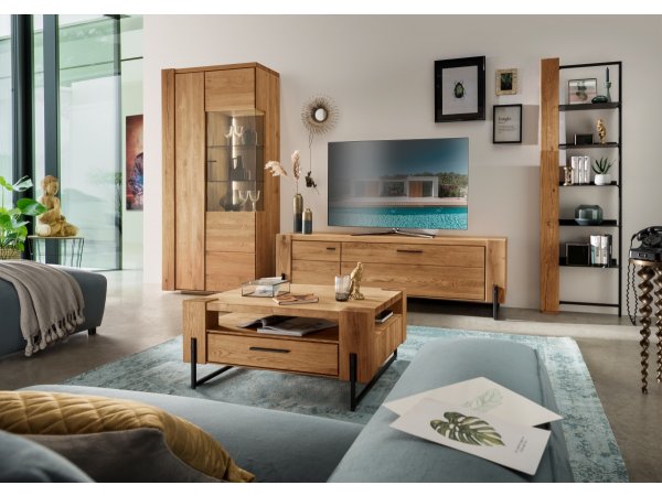Dubový nábytek do obývacího pokoje z masivu ARTISAN dub přírodní