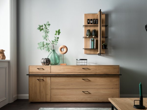 Nábytek do obývacího pokoje z masivu BOSTON 2 dub LEGNO