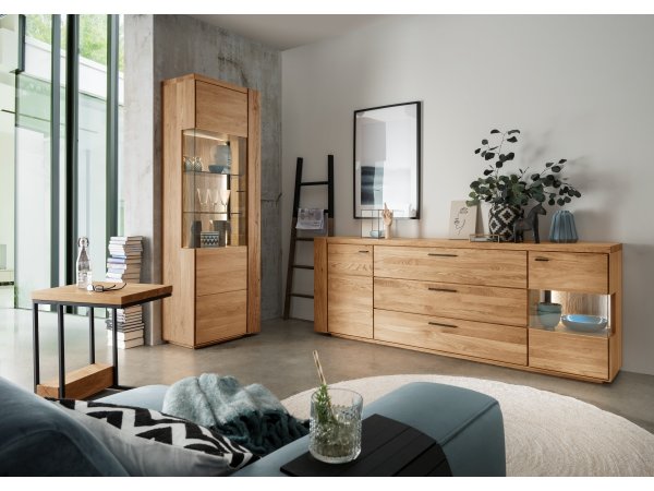 Dubový nábytek do obývacího pokoje z masivu ARTISAN dub přírodní