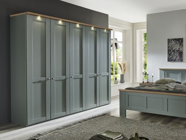 Ložnicová sestava MARLOW šalvějově zelená/dub bianco