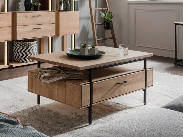 Nábytek do obývacího pokoje z masivu BOSTON 2 dub LEGNO