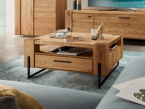 Dubový nábytek do obývacího pokoje z masivu ARTISAN dub přírodní