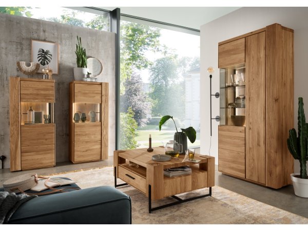 Dubový nábytek do obývacího pokoje z masivu ARTISAN dub přírodní