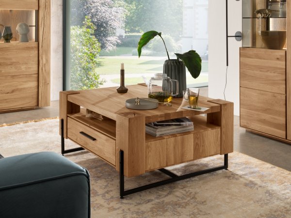 Dubový konferenční stolek z masivu ARTISAN dub přírodní