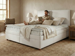 Postel boxspring s úložným prostorem SOLO
