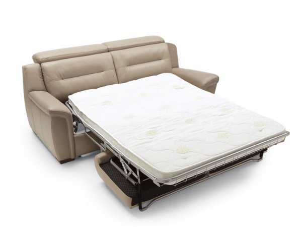 Kožená pohovka MOLSA s rozkládáním pro spaní