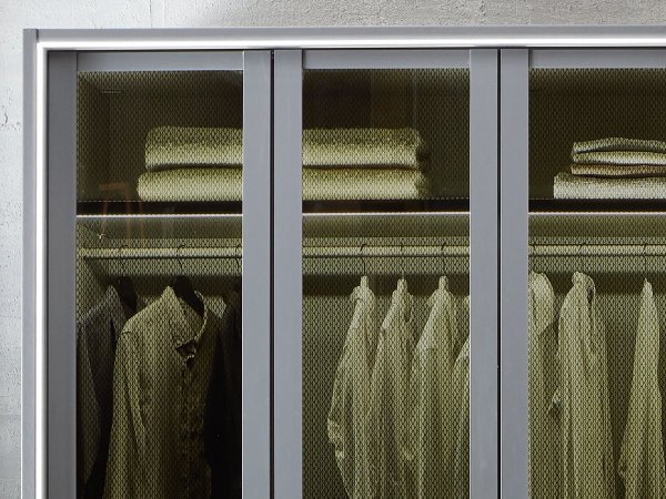 Luxusní šatní skříň SPLIT I grafit