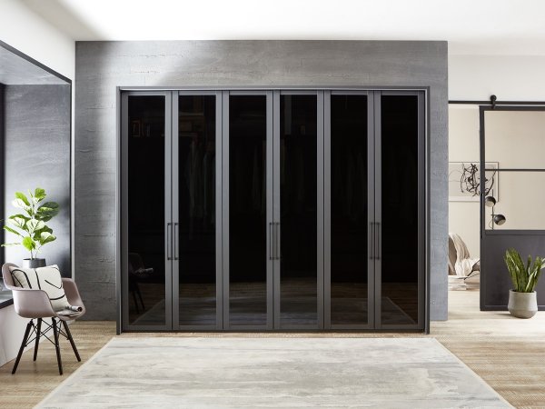 Luxusní šatní skříň SPLIT I grafit