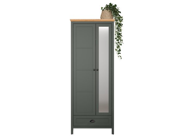 Nábytek do předsíně STANTON tmavě zelená/dub Evoke