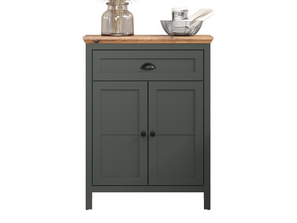 Nábytek do předsíně STANTON tmavě zelená/dub Evoke