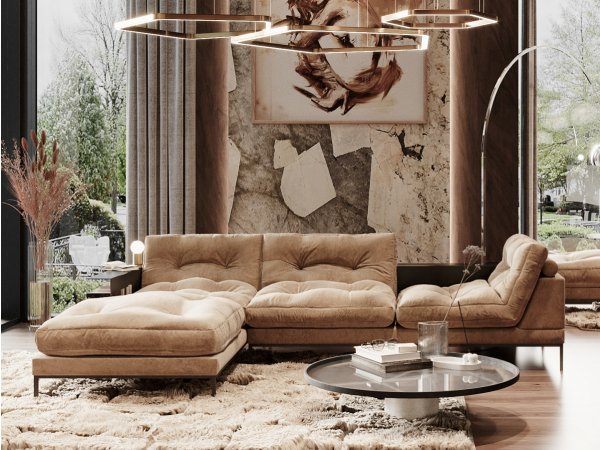 Designová rohová sedací souprava STUDY 2