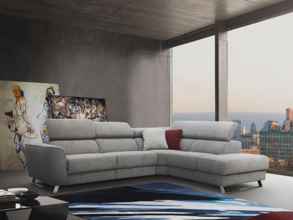 Rohová sedací souprava MILTON s elektrickou funkcí relax