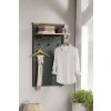 Věšák do předsíně STANTON (typ 2209-440-04) tmavě zelená/dub Evoke