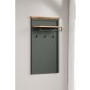 Věšák do předsíně STANTON (typ 2209-440-04) tmavě zelená/dub Evoke
