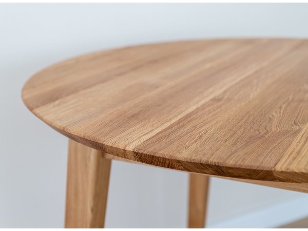 Kulatý jídelní stůl TELLO 110 cm z dubového masivu