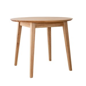 Kulatý jídelní stůl TELLO 90 cm z dubového masivu
