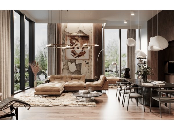 Designová rohová sedací souprava STUDY 2