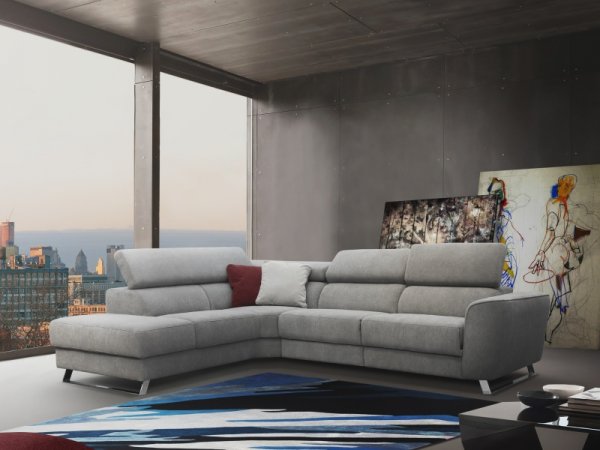 Rohová sedací souprava MILTON s elektrickou funkcí relax