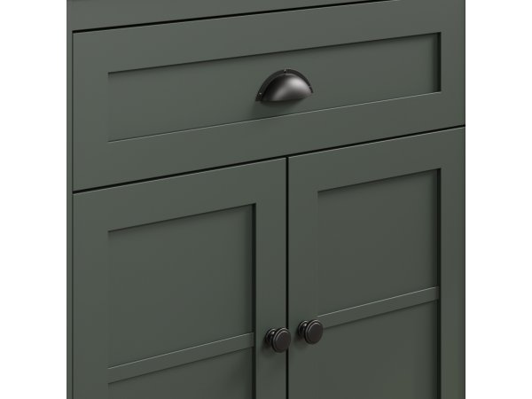 Nábytek do předsíně STANTON tmavě zelená/dub Evoke