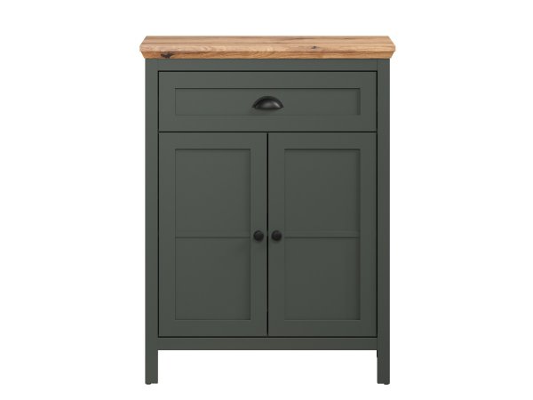 Nábytek do předsíně STANTON tmavě zelená/dub Evoke