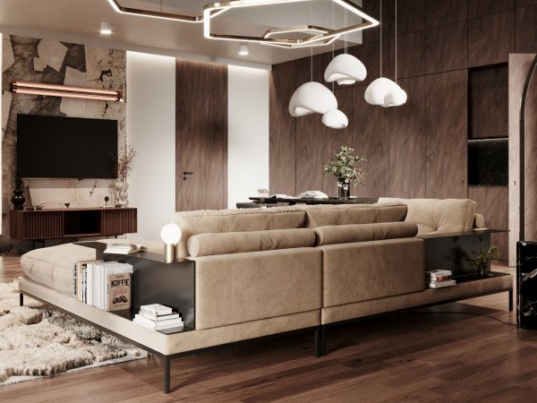 Designová rohová sedací souprava STUDY 2