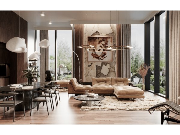 Designová rohová sedací souprava STUDY 2