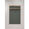 Věšák do předsíně STANTON (typ 2209-440-04) tmavě zelená/dub Evoke