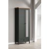 Šatní skříň do předsíně STANTON (typ 2209-117-04) tmavě zelená/dub Evoke