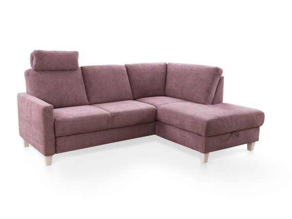 Malá rohová rozkládací sedací souprava ve skandinávském stylu SUMMER 2