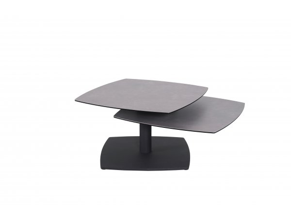 Konferenční stolek SUSAKI keramika antracit/kov černý mat