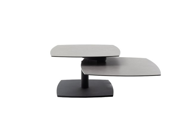 Konferenční stolek SUSAKI keramika antracit/kov černý mat